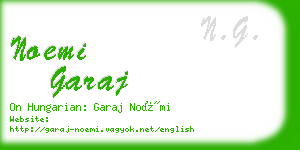 noemi garaj business card